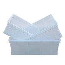 加厚白色塑料周转箱 可带盖塑胶工具箱 收纳箱冷库胶框物流箱
