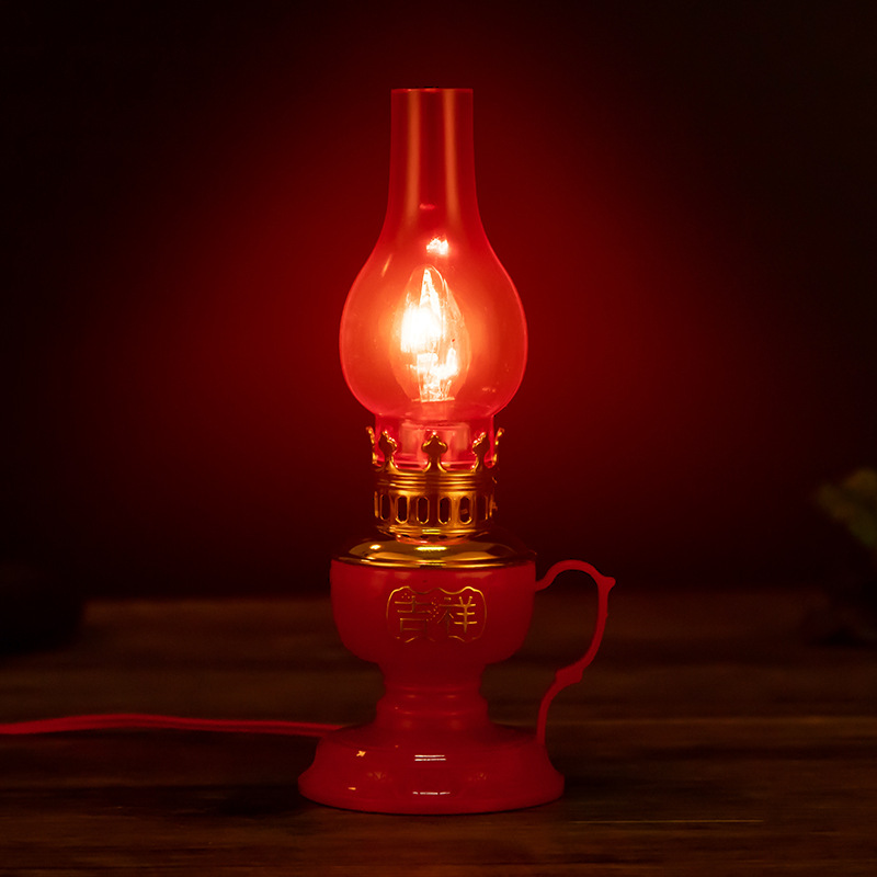 灯油灯佛灯供灯煤油灯酥油灯结婚喜灯潮汕拜老爷灯插电拜神长明灯