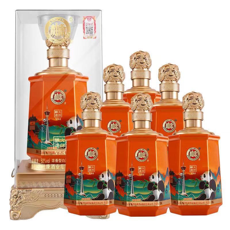 白水杜康v88 浓香型白酒 52度 500ml*6瓶整箱批发价-阿里巴巴