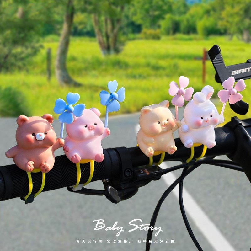 xinnong creative cute dudu park electric car decoration animal doll strap motorcycle bicycle decoration