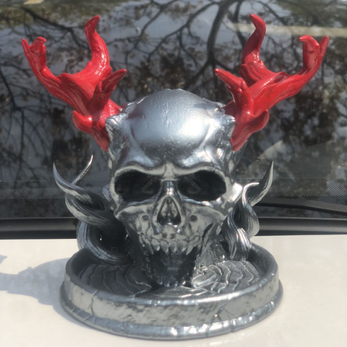 新款跨境Dice Tower Ankou骷髅骰子塔桌游场景摆件家居装饰品批发