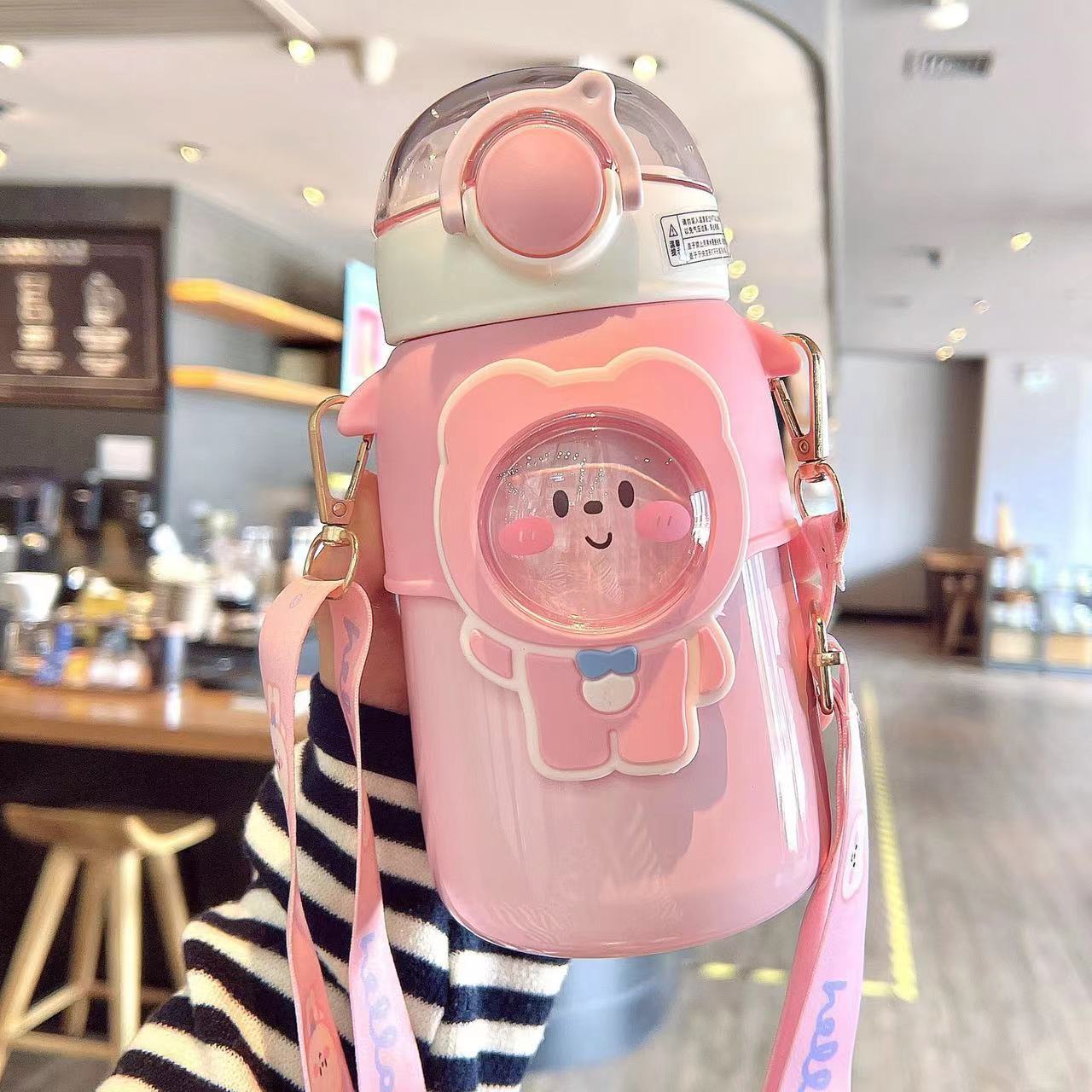 New Vacuum Cup Large Capacity Water Cup for Primary School Students Cute Portable 316 Stainless Steel Children's Straw Insulated Mug