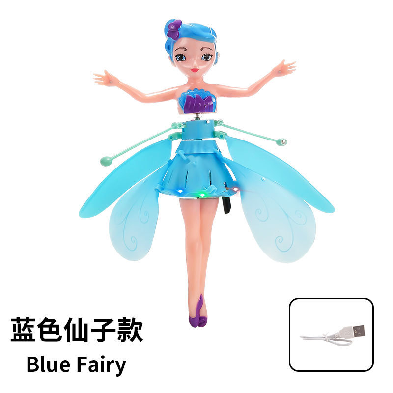 Induction Ice Princess Induction Vehicle Induction Little Flying Fairy Induction Small Flight Toy Luminous Suspension Toy