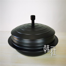 韩国铸铁锅阿里郎炖锅朝鲜铁锅老式加厚深电磁炉通用生铁传统