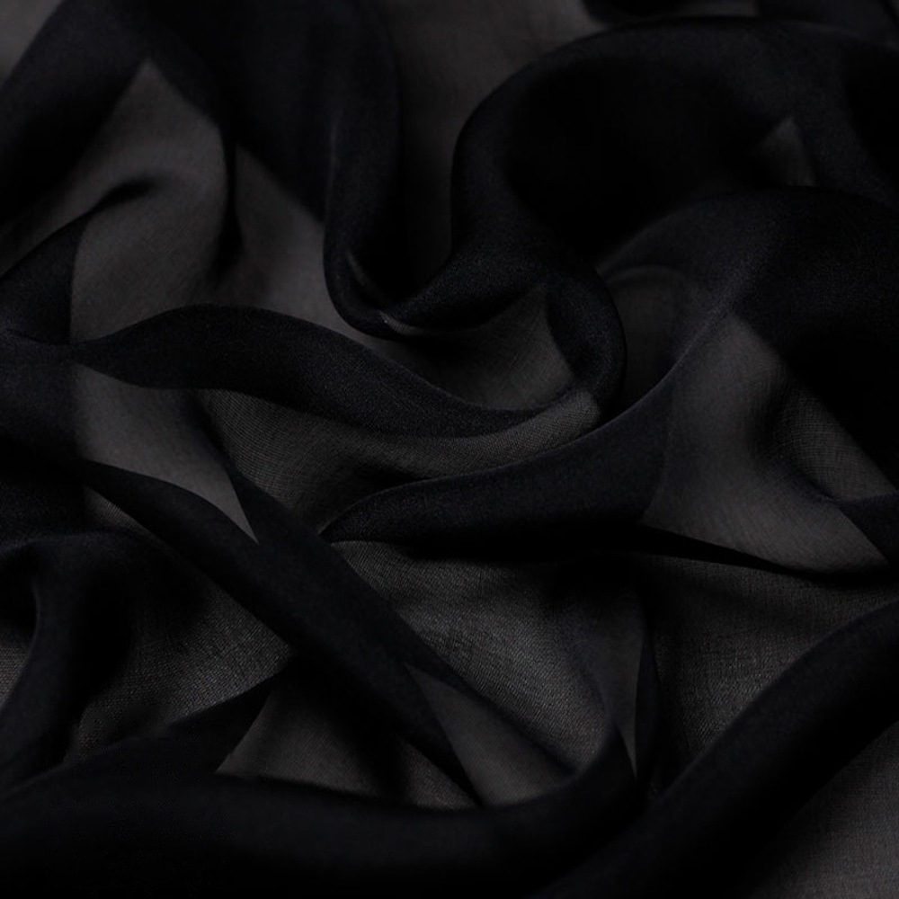 100%真丝雪纺6姆米140cm宽门幅桑蚕丝薄纱飘逸汉服礼服面料2148