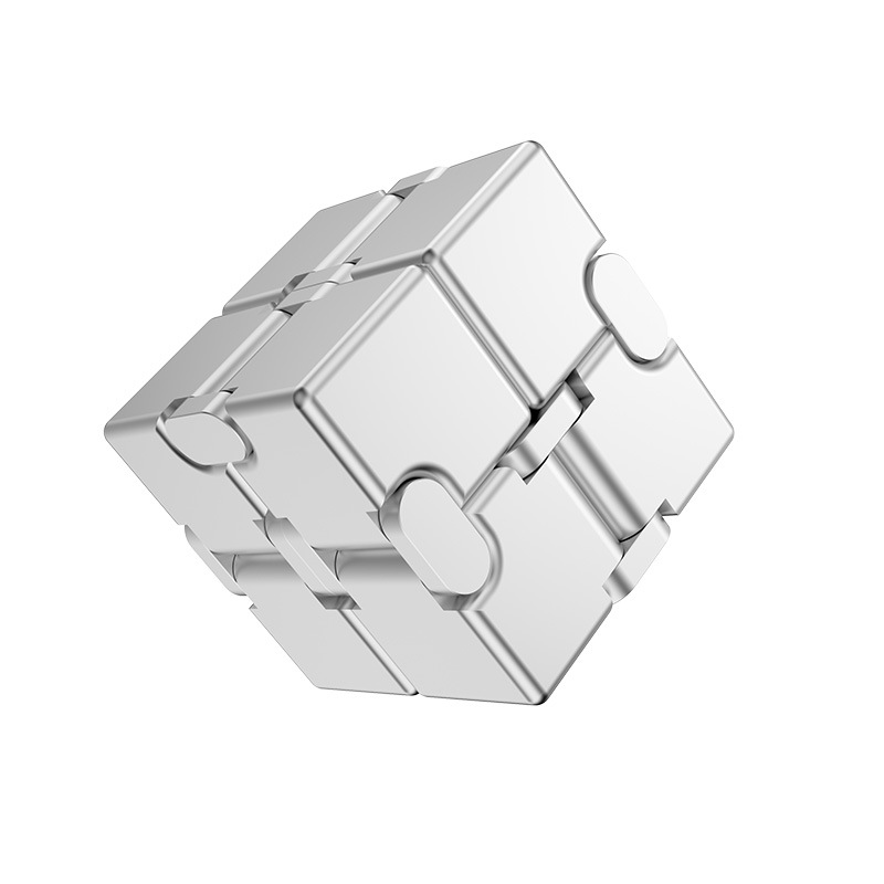 Cross-Border Hot Infinite Cube New Exotic Metal Pressure Reduction Toy Creative Fingertip Gyro Vent Decompression Cube Blocks