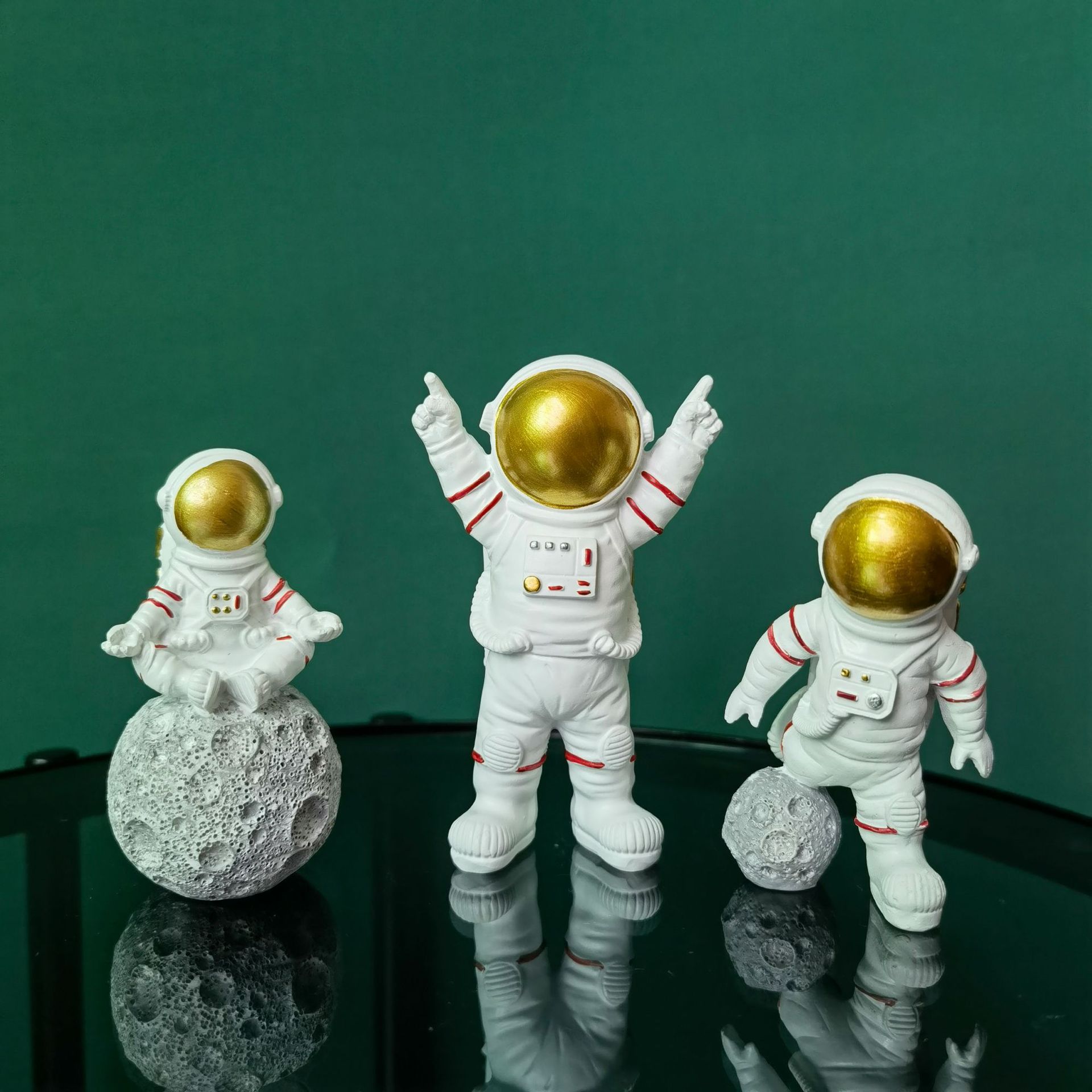 迷你宇航员小摆件桌面太空人客厅电视柜儿童房布置家居装饰摆设品
