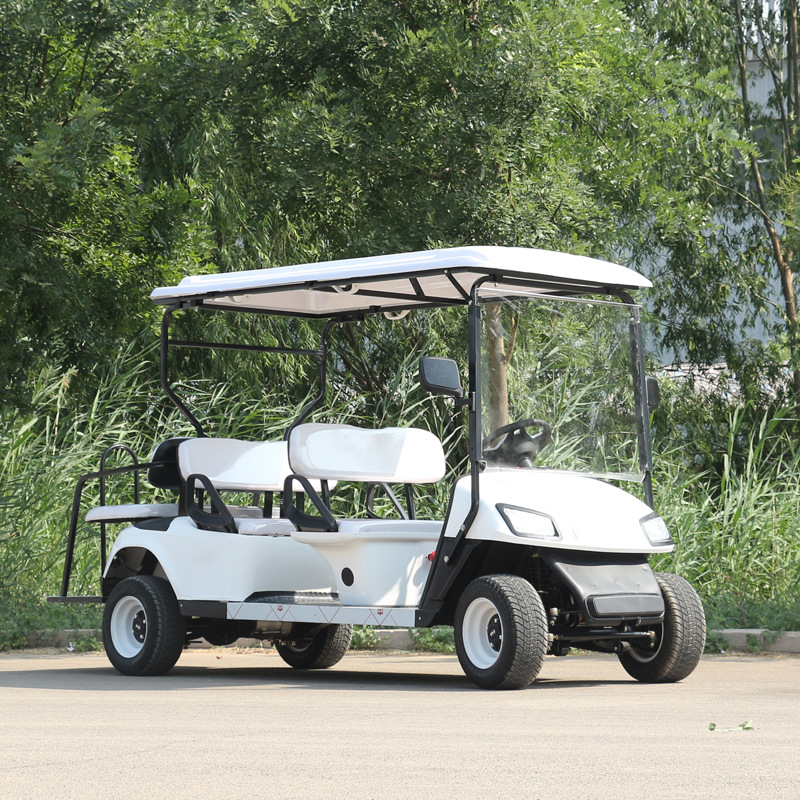 景点旅游电动观光车物业售楼处敞篷看房车接待车电动高尔夫球车