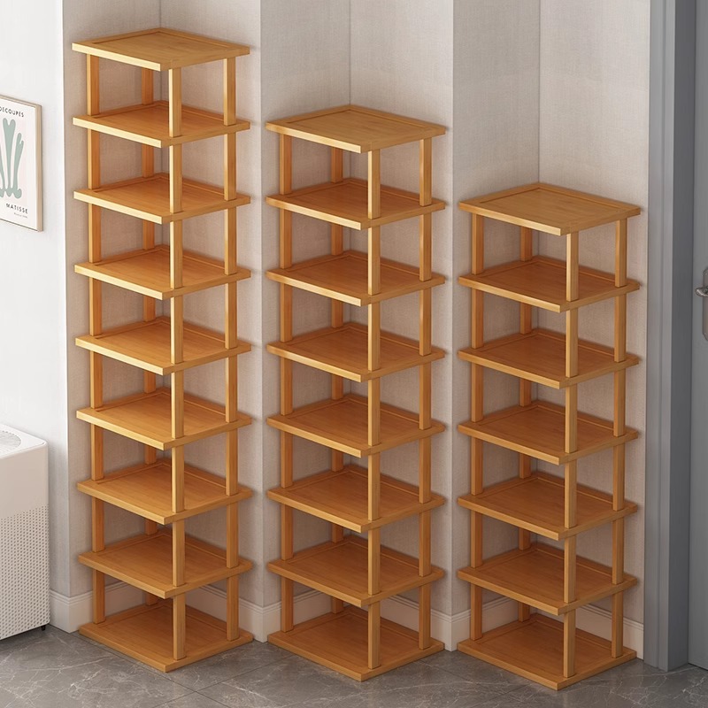 shoe rack home doorway multi-layer dormitory storage fantastic 2024 new popular small narrow storage shoe cabinet for rental house