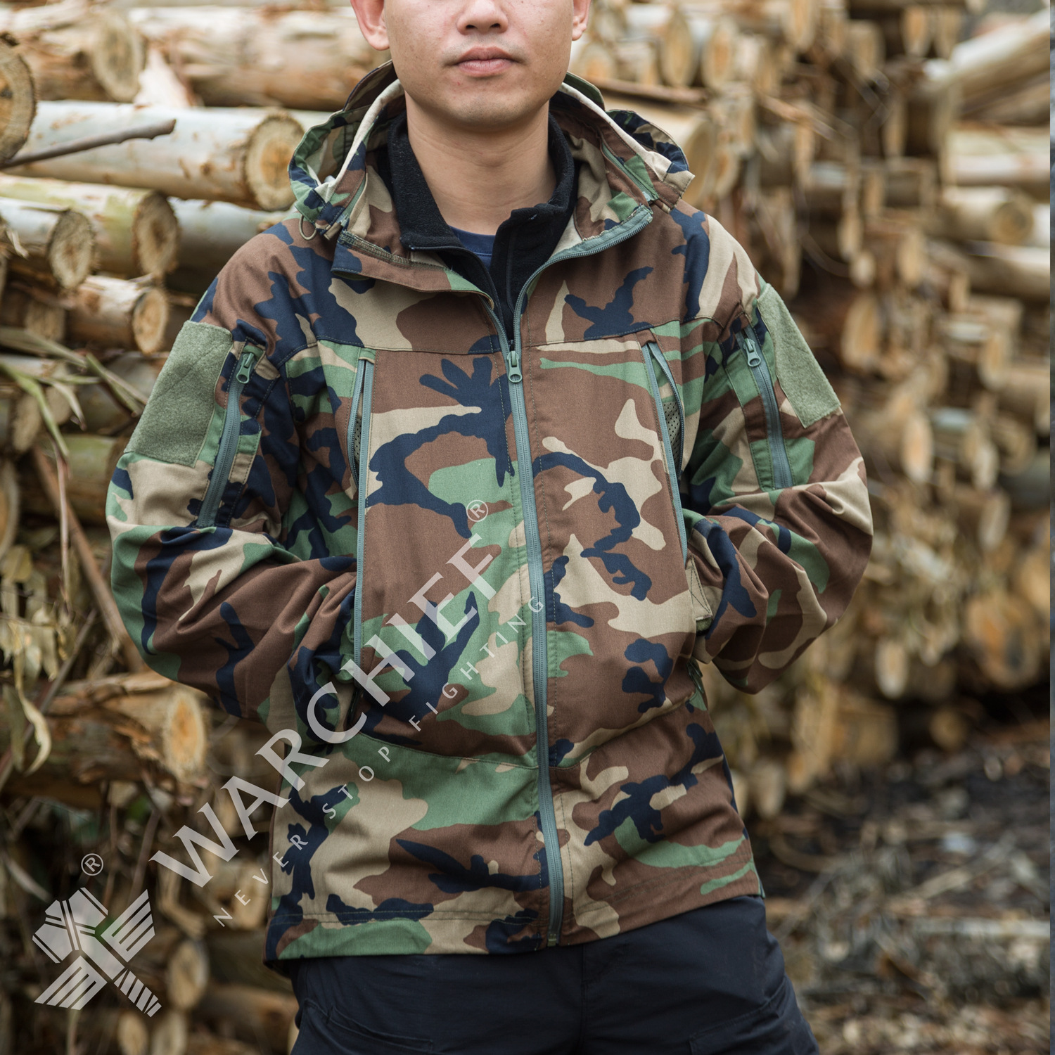 酋长新款野峰射手服野战户外运动外套迷彩作训服军训套服