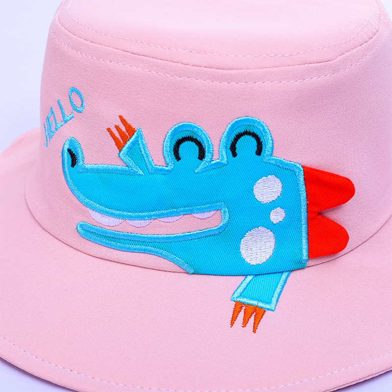 Children's Hat Bucket Hat Cartoon Cute Boys and Girls Spring and Summer Outdoor Sun Hat Sports Breathable Beach Sun Hat