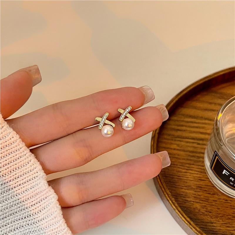 925 Silver Stud Earrings Night Market Stall Business Supply Earrings Volkswagen All-Match Elegant Tassel Earrings Korean Earrings