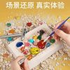children Archaeology Excavation Toys Little Girl Colorful gemstone dinosaur Puzzle kindergarten DIY gift Archaeology