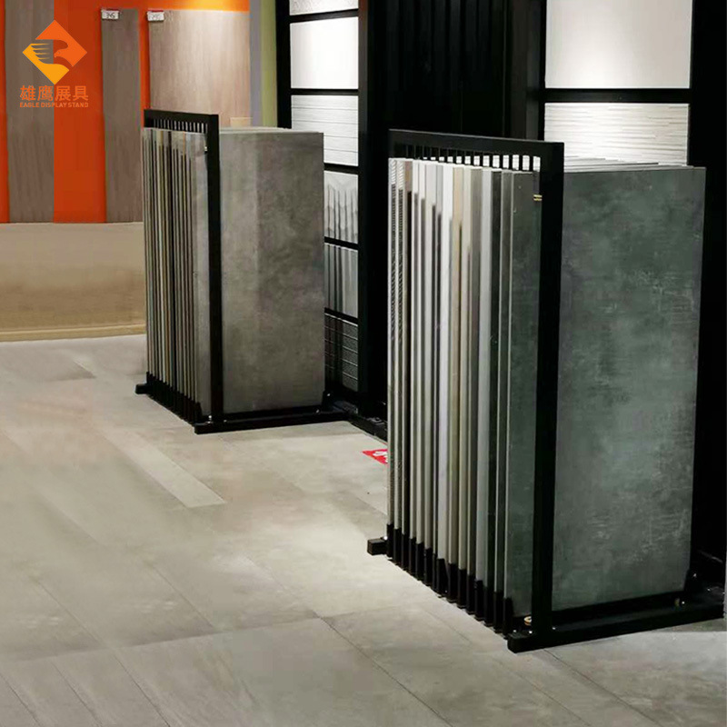 600*1200瓷砖抽拉展示架地砖大板样品展架陶瓷样展示柜木地板货架