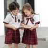 kindergarten Park service Summer wear new pattern pupil British style school uniform summer Short sleeved Class clothes children suit graduation kindergarten Park service Summer wear new pattern pupil British style school uniform summer Short sleeved Class clothes children suit graduation