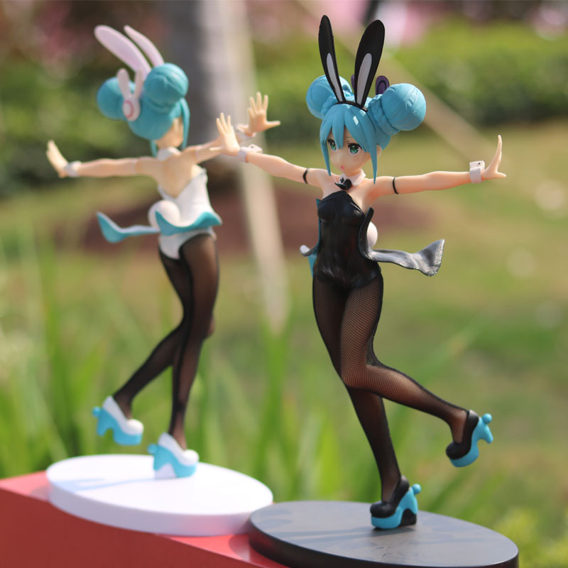 兔女郎初音77优质版miku日系可爱风双色盒装手办国产