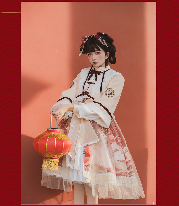 樱姬中华风lolita裙原创汉元素过年新年洛丽塔吊带裙古风国风lo裙