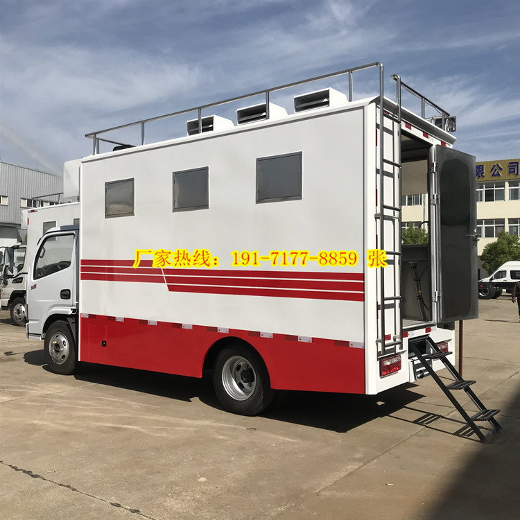 三人两边新款液压餐饮车