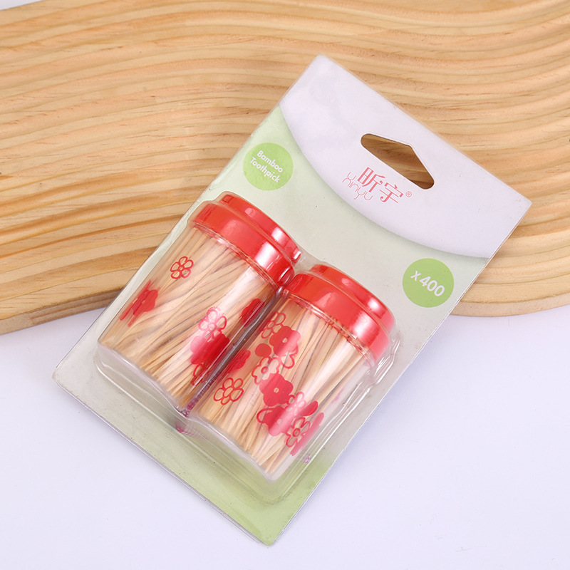 Amazon Toothpick Wholesale Disposable Double-Headed Pointed Tube Home Use and Commercial Use Toothpick Box AliExpress Supply Wholesale