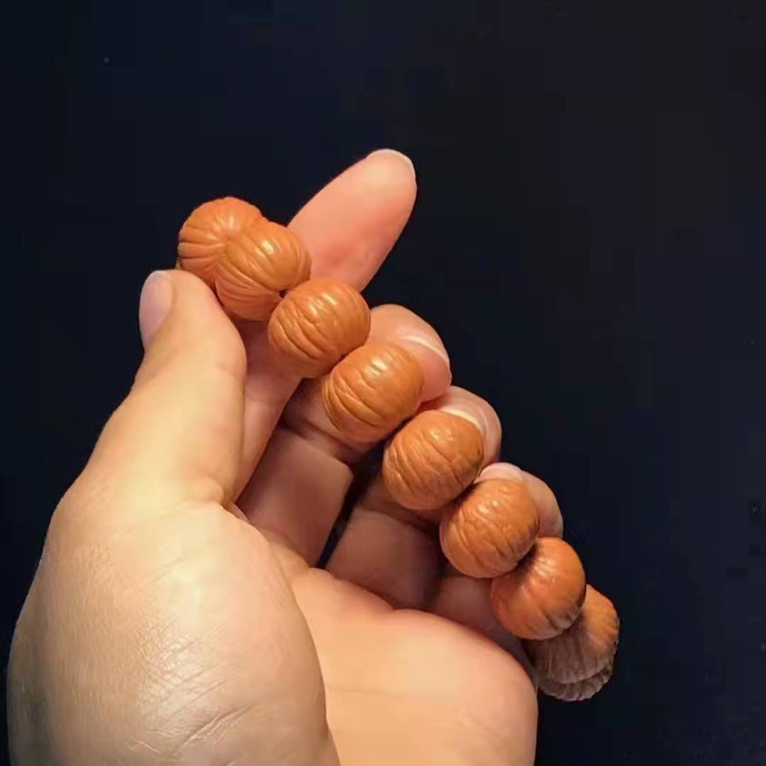 土豪猴头凤羽猴头核桃单圈文玩猴头108长串猴头手串 大量批发