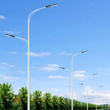 单双臂市电路灯 市政路灯8米9米10米高低臂路灯杆 户外照明批发