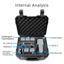 适用大疆air3收纳包air 3防爆箱DJI air 3带屏收纳盒RC遥控器包