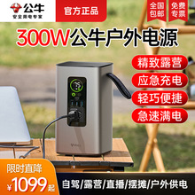 【300W】公牛户外电源大功率220V便携式蓄电池自驾游车载储移动电