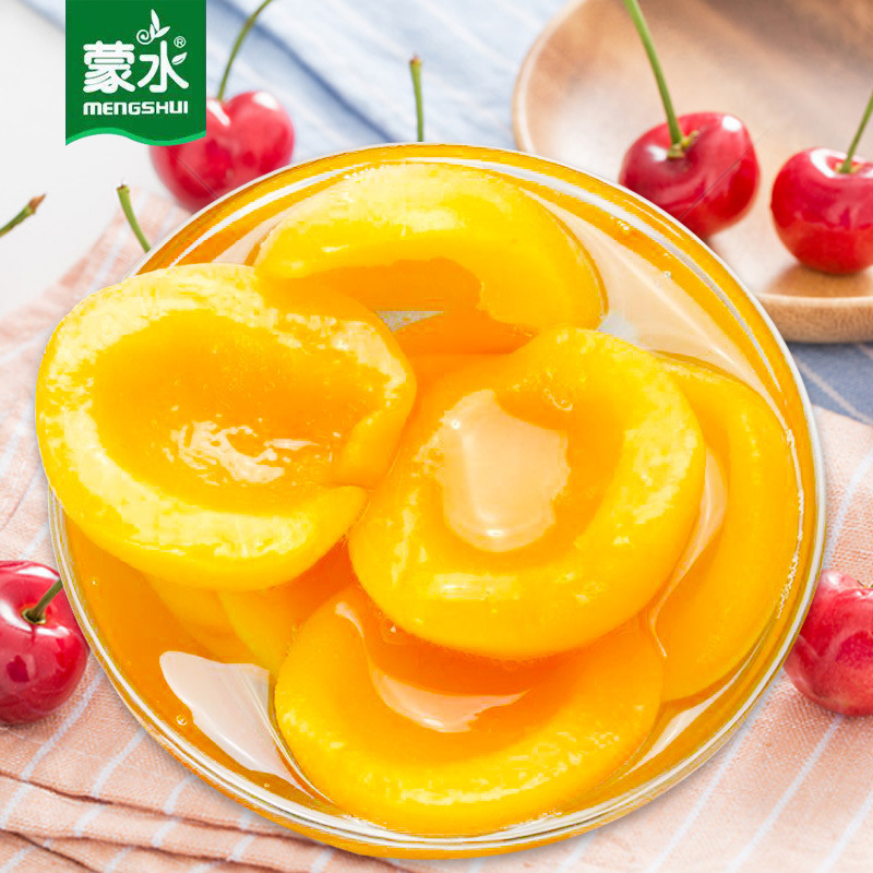 蒙水388g瓶装水果罐头黄桃雪梨山楂橘子葡萄草莓什锦等美味零食