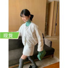 MONA 黑白绿粉色 短外套半身裙羽绒服套装女小个子 2023冬季新款