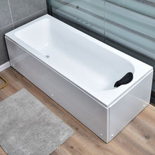 家用浴缸小户型浴盆浴池成人靠墙放1.2-1.8米单人方形浴缸泡澡盆