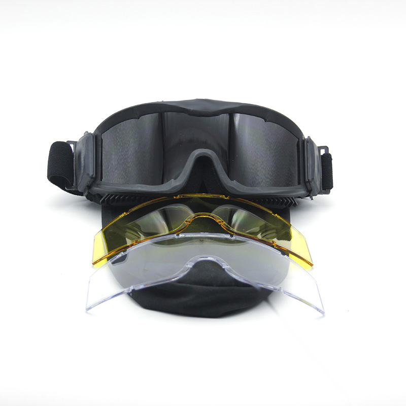 阿尔法战术风镜射击野战军迷护目镜抗冲击沙漠防风镜户外防爆眼镜