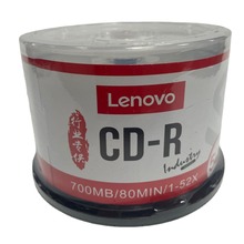 联想CD-R空白光盘MP3刻录盘700MB空白碟片50片一盒装正品