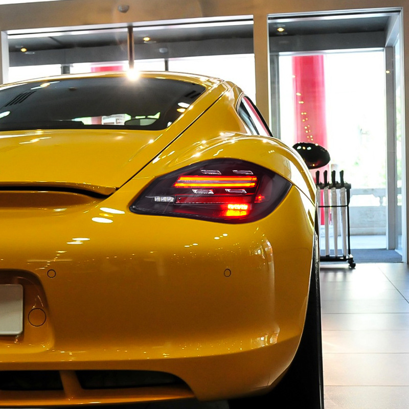 适用于09-12款保时捷卡曼987.2改装后尾灯总成boxster老款改新款