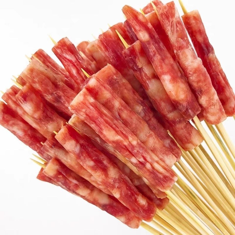 腊肠小串 香肠串 一口肠油炸烧烤串串小串100串麻辣烫半成品商用