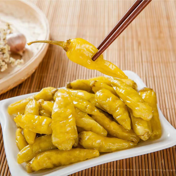 湘君府小米辣750g野山椒泡椒榨菜泡菜咸菜腌制菜新鲜辣椒商用批发