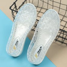 水晶透明凉鞋女夏季平底防滑果冻鞋透气工作鞋女可湿水塑料妈妈鞋
