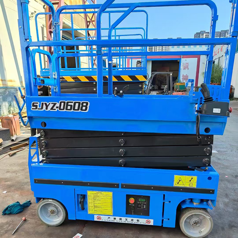 机械小型移动式电动三轮升降平台车剪叉式升降机升降车