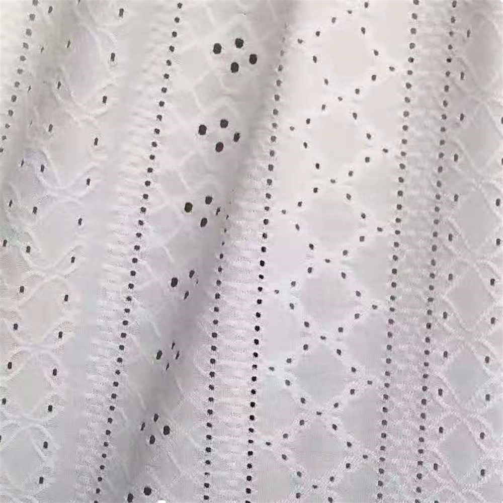 水溶提花国风宫廷锁布料 针织衬衫服装弹力布匹做裙子 欧美风面料