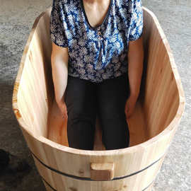 老人洗澡桶浴盆手工制作洗澡盆小孩沐浴桶木盆泡澡木桶沐浴盆实木
