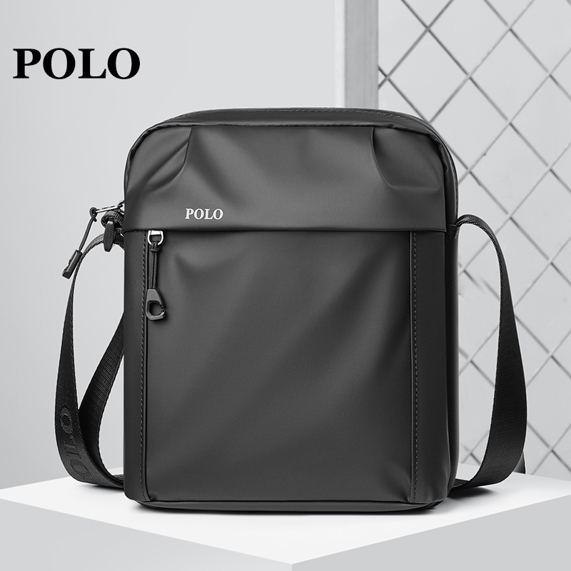 polo男士斜挎包新款大容量休闲小包单肩包品牌男包代发印logo