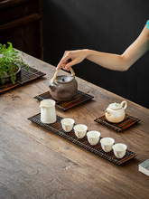 手工编织日式竹排仿古干泡台小号茶台竹茶壶茶杯托盘茶垫功夫茶具