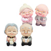 new year grandpa grandma birthday Cake decorate Old man Granny Birthday baking Decoration Dessert Doll image