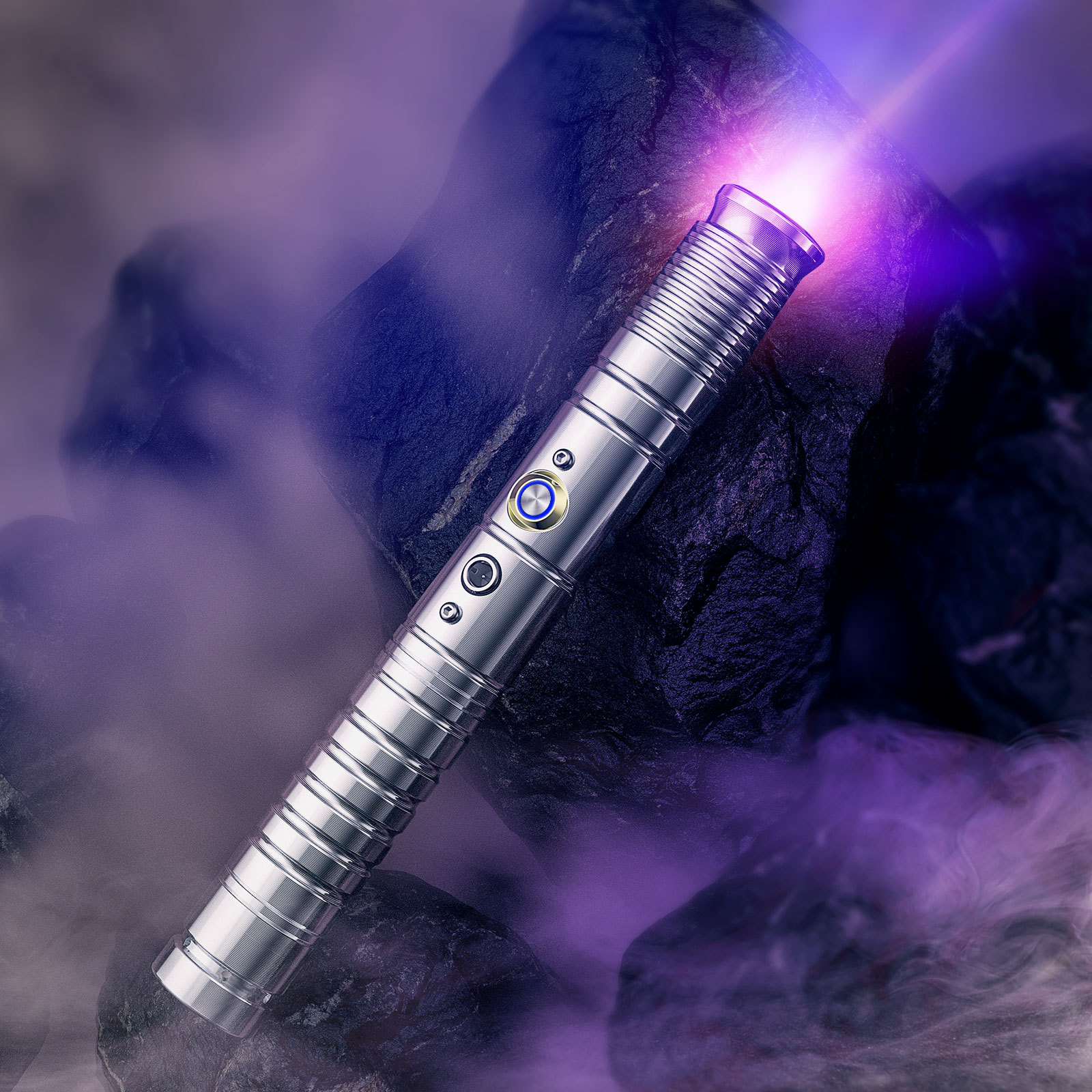 现货批发激光剑金属荧光棒伸缩二合一金属激光剑地摊充电发光玩具