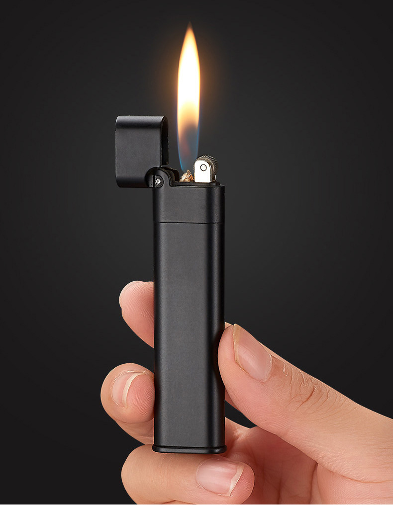 豫邦彩虹煤油打火机纤细薄款香烟易携带创意可装入烟盒打火机批发