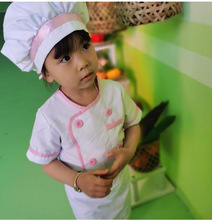 儿童扮演厨师服帽子围裙男孩女孩帅气幼儿园表演道具万圣节3-6岁