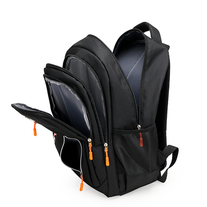 Factory Wholesale Backpack Men's Business Backpack Fashion Trend Junior High School Student Schoolbag Leisure Travel Computer Bag