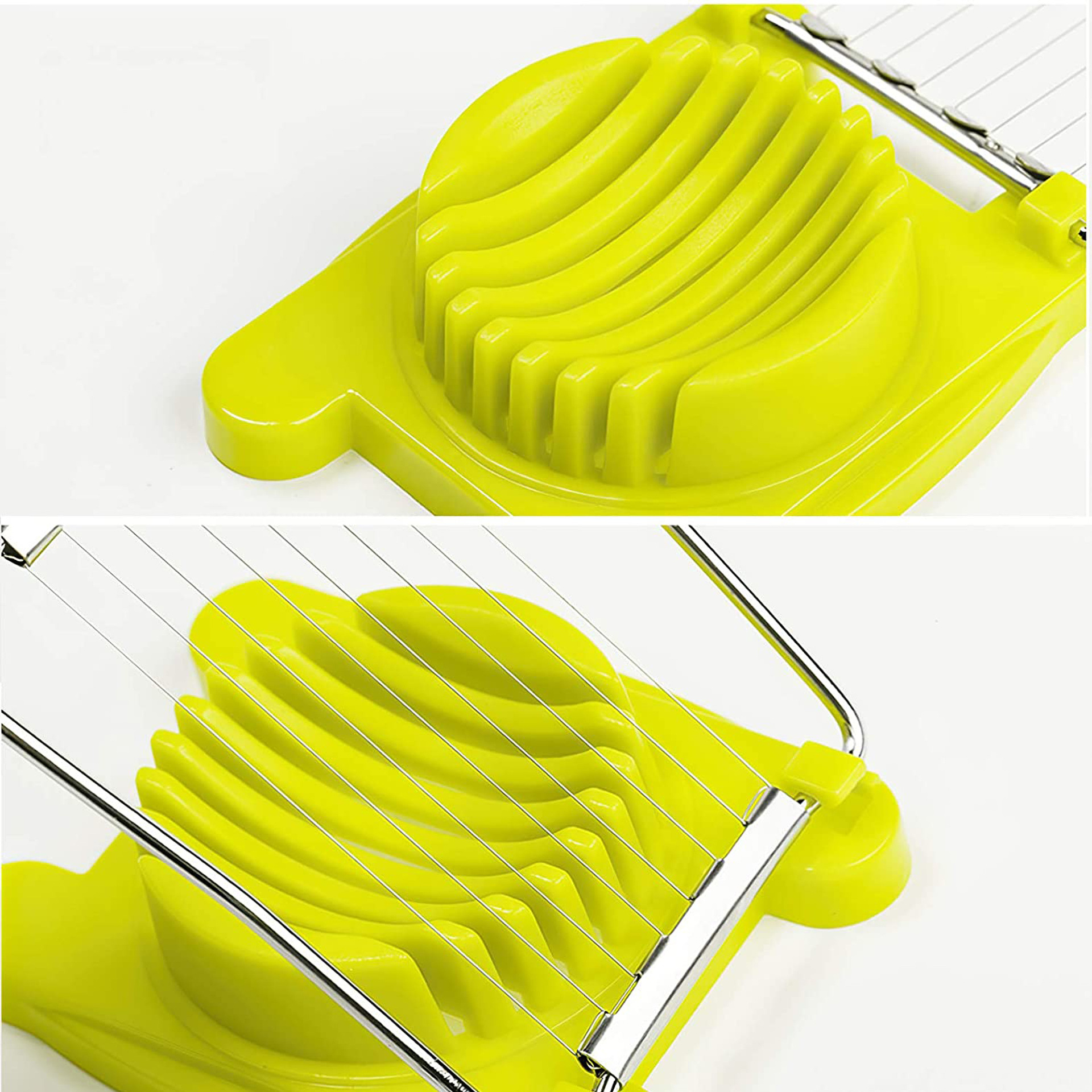 厨房用品不锈钢切蛋器鸡蛋切片器松花蛋皮蛋分割器花式切瓣器