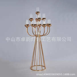 婚庆道具婚礼堂装饰路引派对活动商务演出桌面布置酒店用品烛台