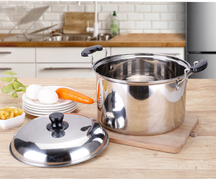 不锈钢锅炖汤锅火锅锅具汤锅奶锅电磁炉煤气炉通用烧水锅大容量锅