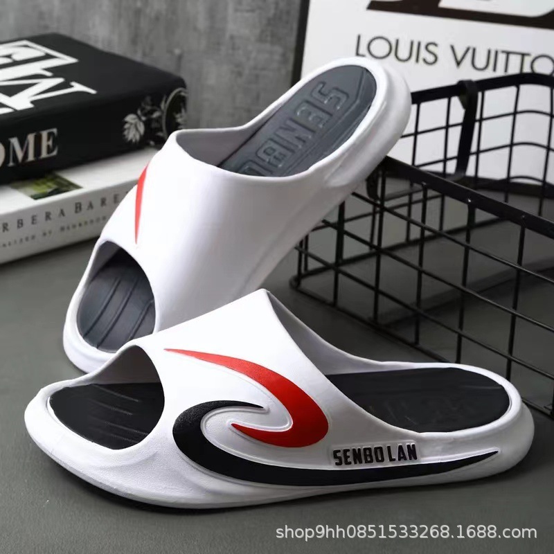 New Slippers Men's Summer Outerwear Interior Home Shit Feeling Good-looking Non-Slip Deodorant Bathroom Slippers for Women